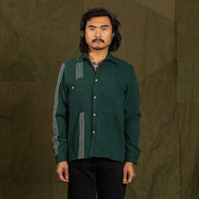 Graziano and Gutiérrez Work-Shirt - Green Striped - Standard & Strange