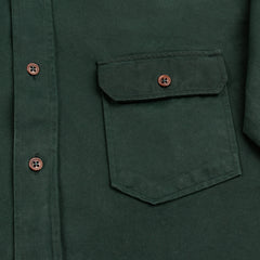 Indigofera Alamo Shirt - Phthalo Green Twill - Standard & Strange
