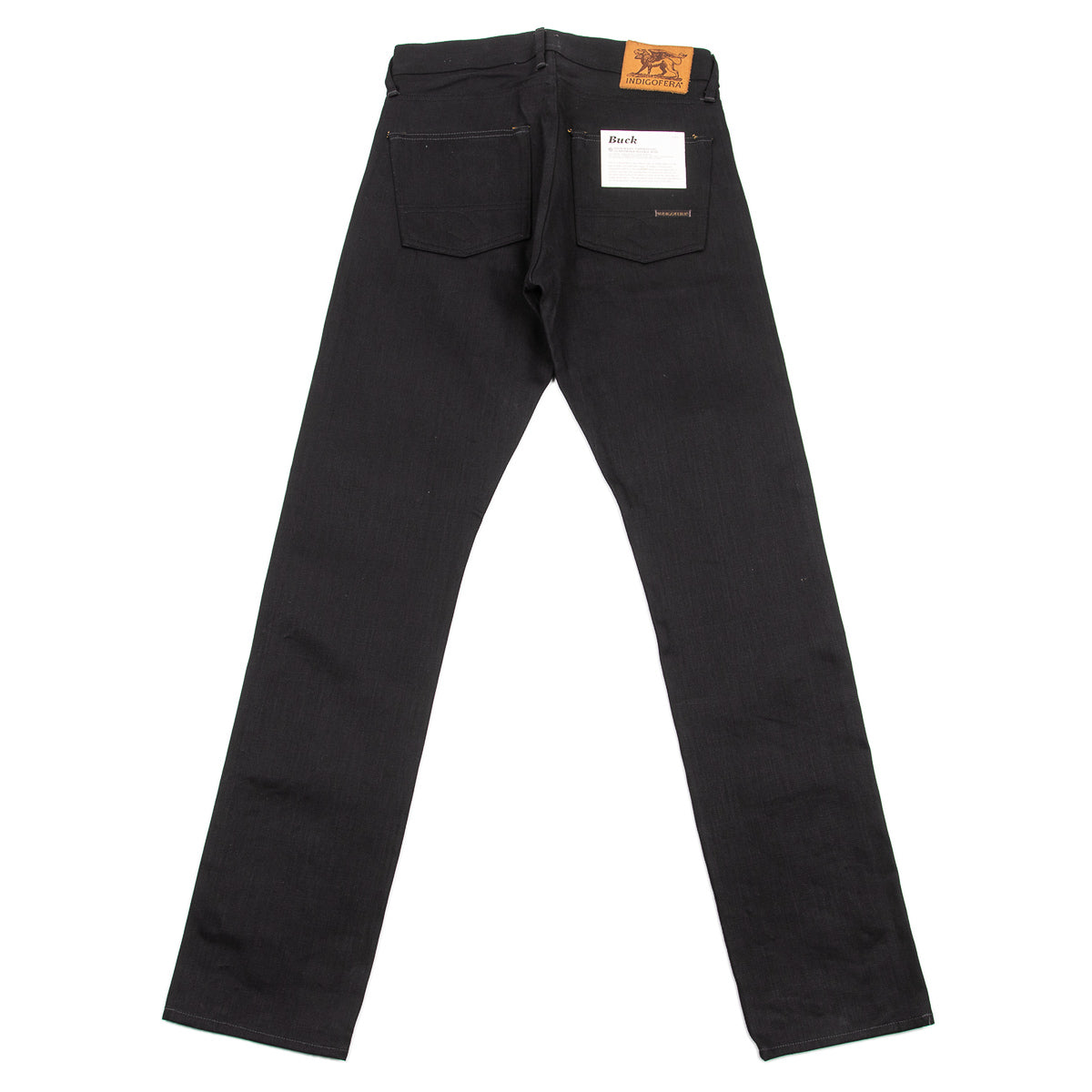 Indigofera Buck Slim Tapered - 14oz Gunpowder Black Selvedge – Standard ...