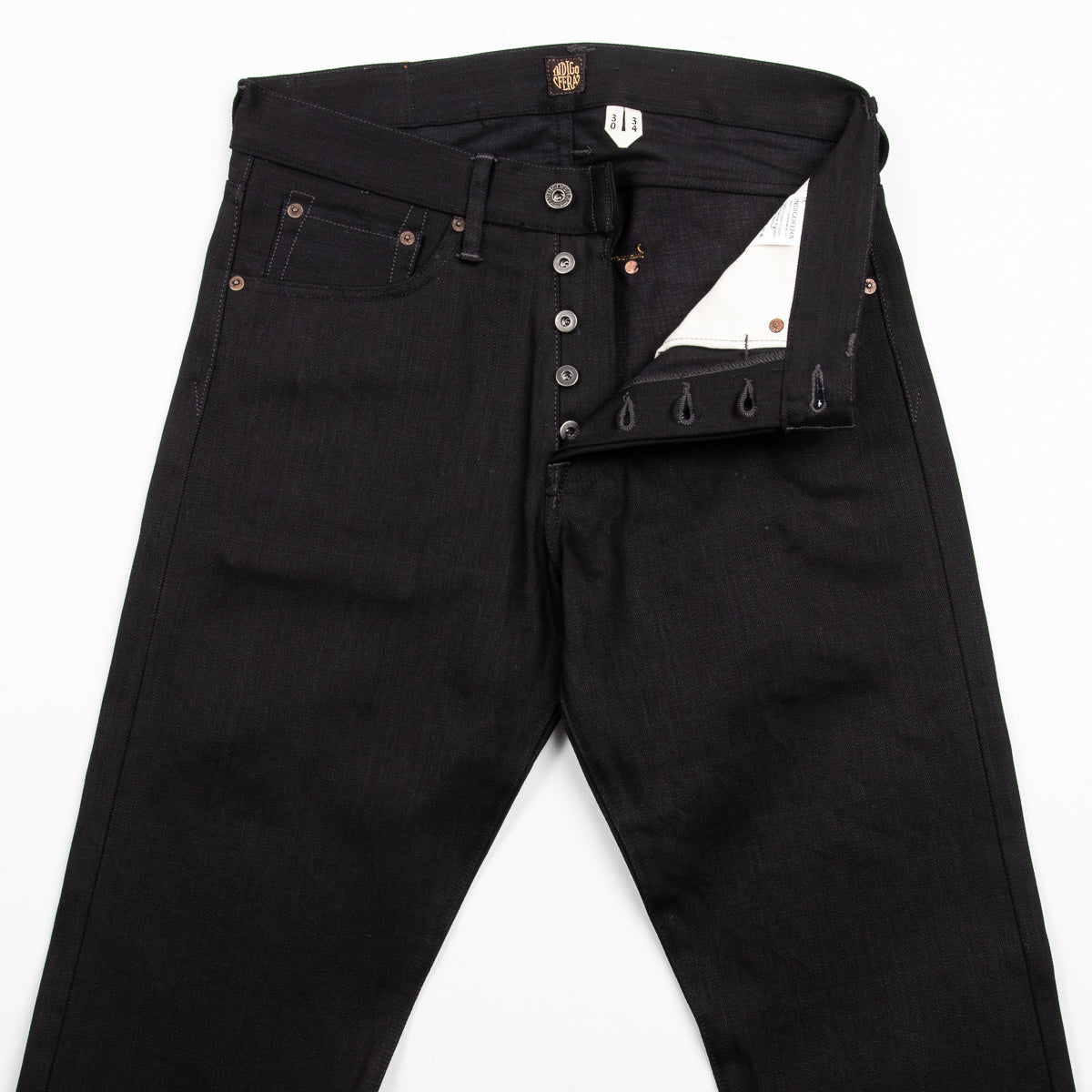 Indigofera Buck Tapered Fit - 14oz Gunpowder Black Selvedge - Standard & Strange