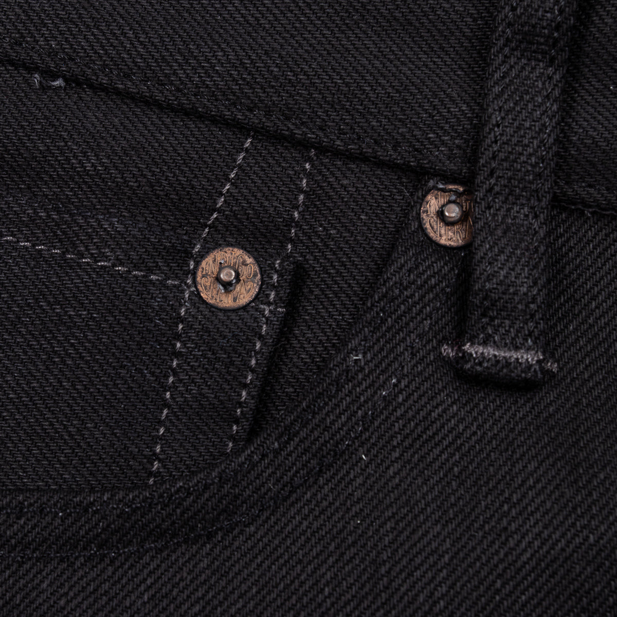Indigofera Buck Tapered Fit - 14oz Gunpowder Black Selvedge - Standard & Strange