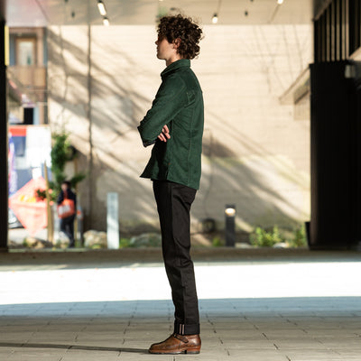 Indigofera Buck Tapered Fit - 14oz Gunpowder Black Selvedge - Standard & Strange