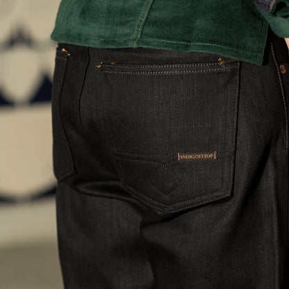 Indigofera Buck Tapered Fit - 14oz Gunpowder Black Selvedge - Standard & Strange