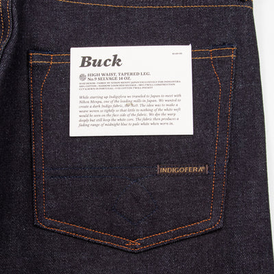 Indigofera Buck Tapered Fit - 14oz Indigo No 9 Selvedge - Standard & Strange