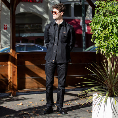 Indigofera Copeland Slim Fit Jacket - 14oz Black Gunpowder Selvedge - Standard & Strange