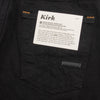 Indigofera Kirk Straight Fit - 14oz Gunpowder Black Selvedge Rinsed - Standard & Strange