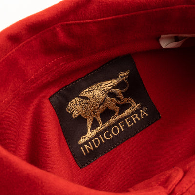Indigofera Manolito Shirt - Bahamian Red Moleskin - Standard & Strange