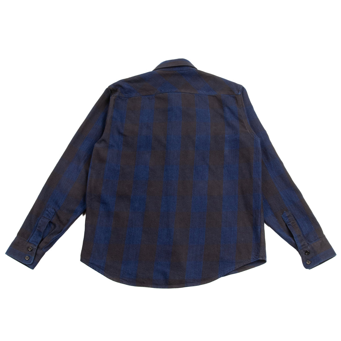 Indigofera Norris Shirt - Black / Indigo Flannel - Standard & Strange