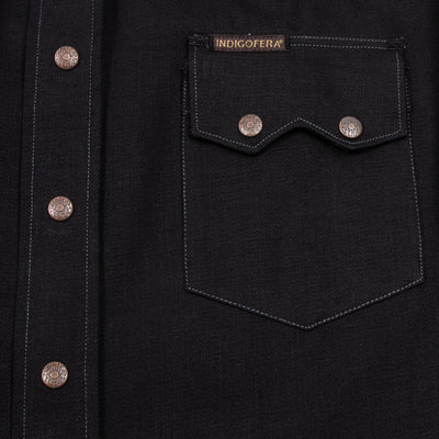 Indigofera Ryman Shirt - Black Denim - Standard & Strange