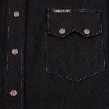 Indigofera Ryman Shirt - Black Denim - Standard & Strange