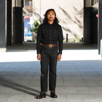 Indigofera Ryman Shirt - Black Denim - Standard & Strange