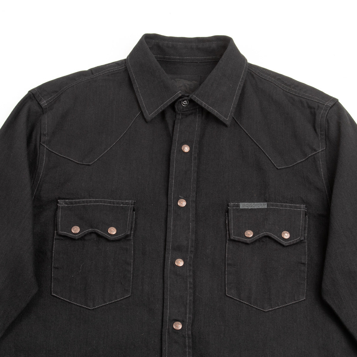 Indigofera Ryman Shirt - Black Denim Rinsed - Standard & Strange
