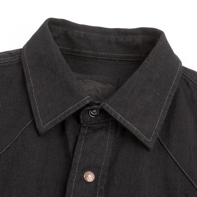 Indigofera Ryman Shirt - Black Denim Rinsed - Standard & Strange