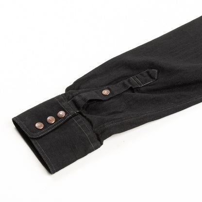 Indigofera Ryman Shirt - Black Denim Rinsed - Standard & Strange