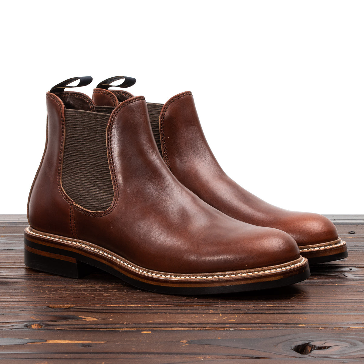 Oar stripe chelsea hotsell boots in italian leather