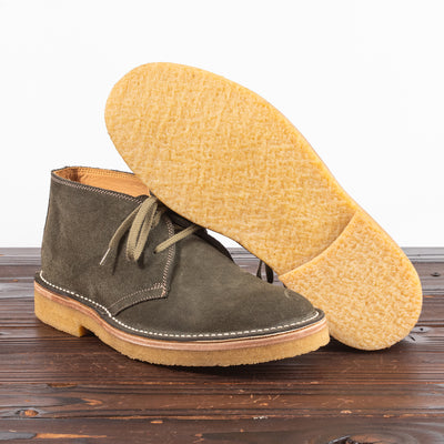 John Lofgren Desert Boots - Olive Suede - Standard & Strange