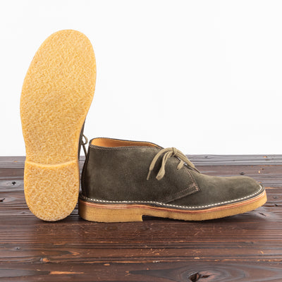 John Lofgren Desert Boots - Olive Suede - Standard & Strange