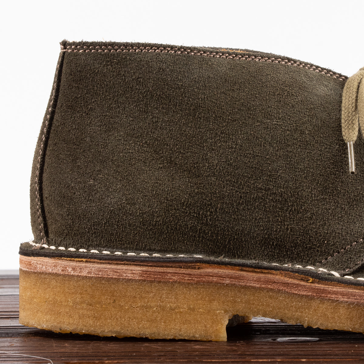 John Lofgren Desert Boots - Olive Suede - Standard & Strange
