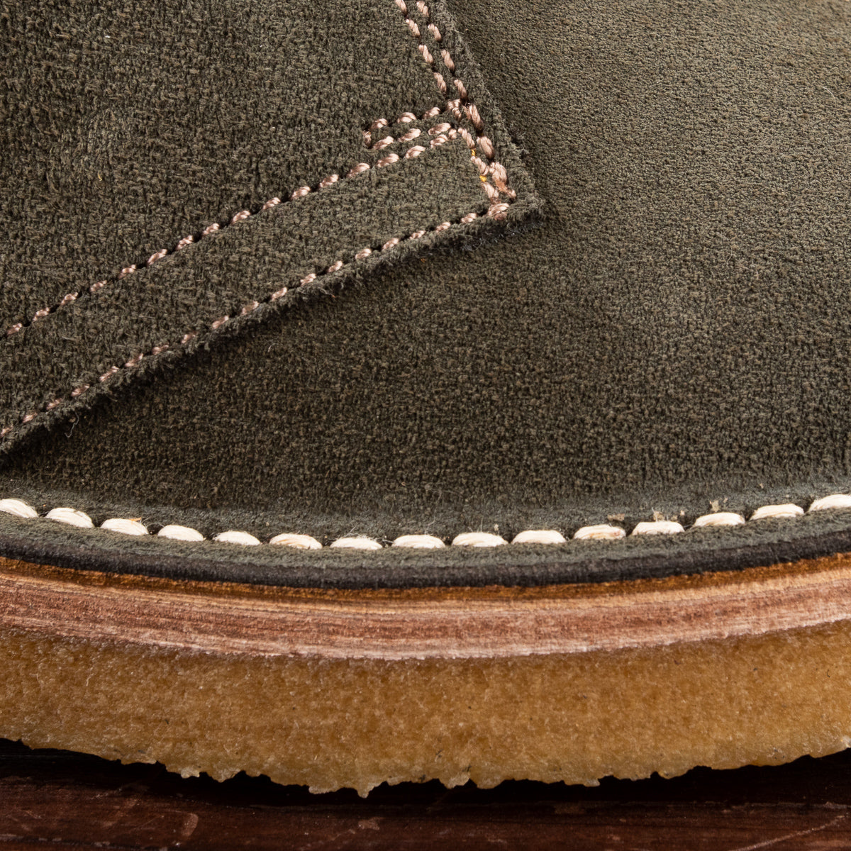 John Lofgren Desert Boots - Olive Suede - Standard & Strange