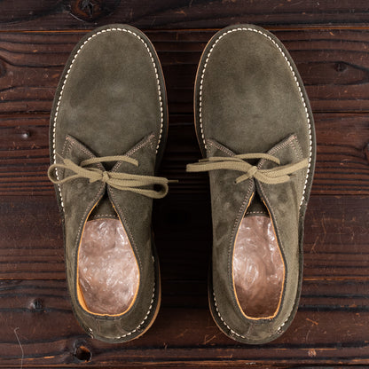 John Lofgren Desert Boots - Olive Suede - Standard & Strange