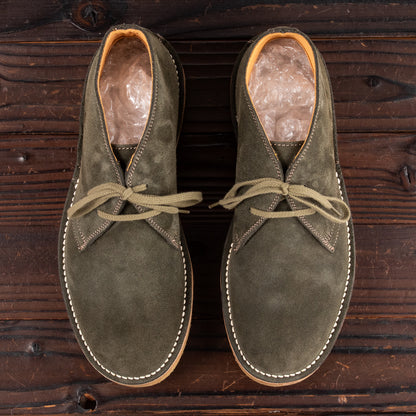 John Lofgren Desert Boots - Olive Suede - Standard & Strange