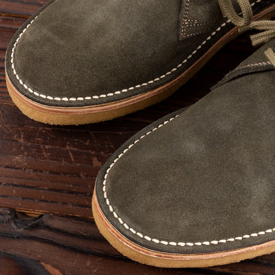 John Lofgren Desert Boots - Olive Suede - Standard & Strange