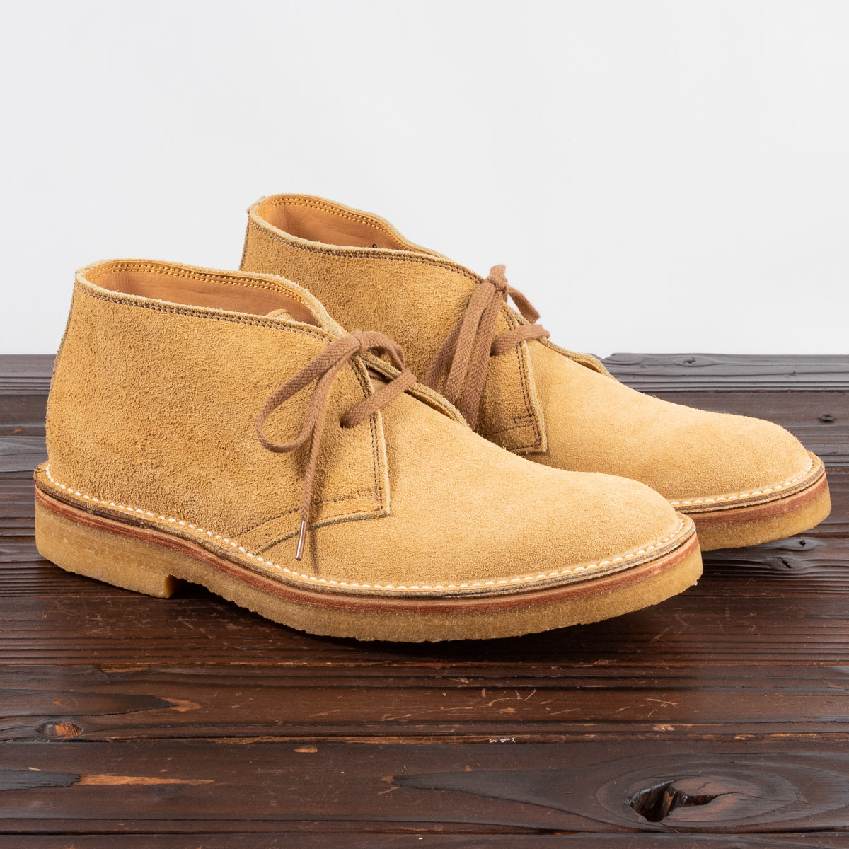 John Lofgren Desert Boots Sand Suede Standard Strange