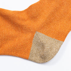John Lofgren Two Pack Socks - Camo Olive x Grained Orange - Standard & Strange