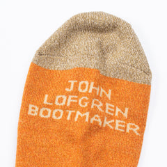 John Lofgren Two Pack Socks - Camo Olive x Grained Orange - Standard & Strange