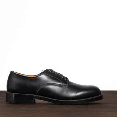 John Lofgren USN Low Quarter Shoes - Black Calfskin - Standard & Strange