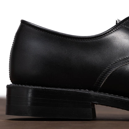 John Lofgren USN Low Quarter Shoes - Black Calfskin - Standard & Strange