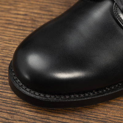 John Lofgren USN Low Quarter Shoes - Black Calfskin - Standard & Strange