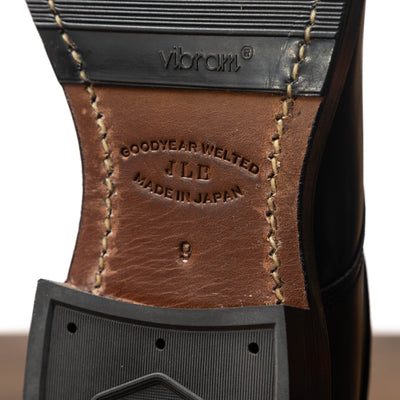 John Lofgren USN Low Quarter Shoes - Black Calfskin - Standard & Strange