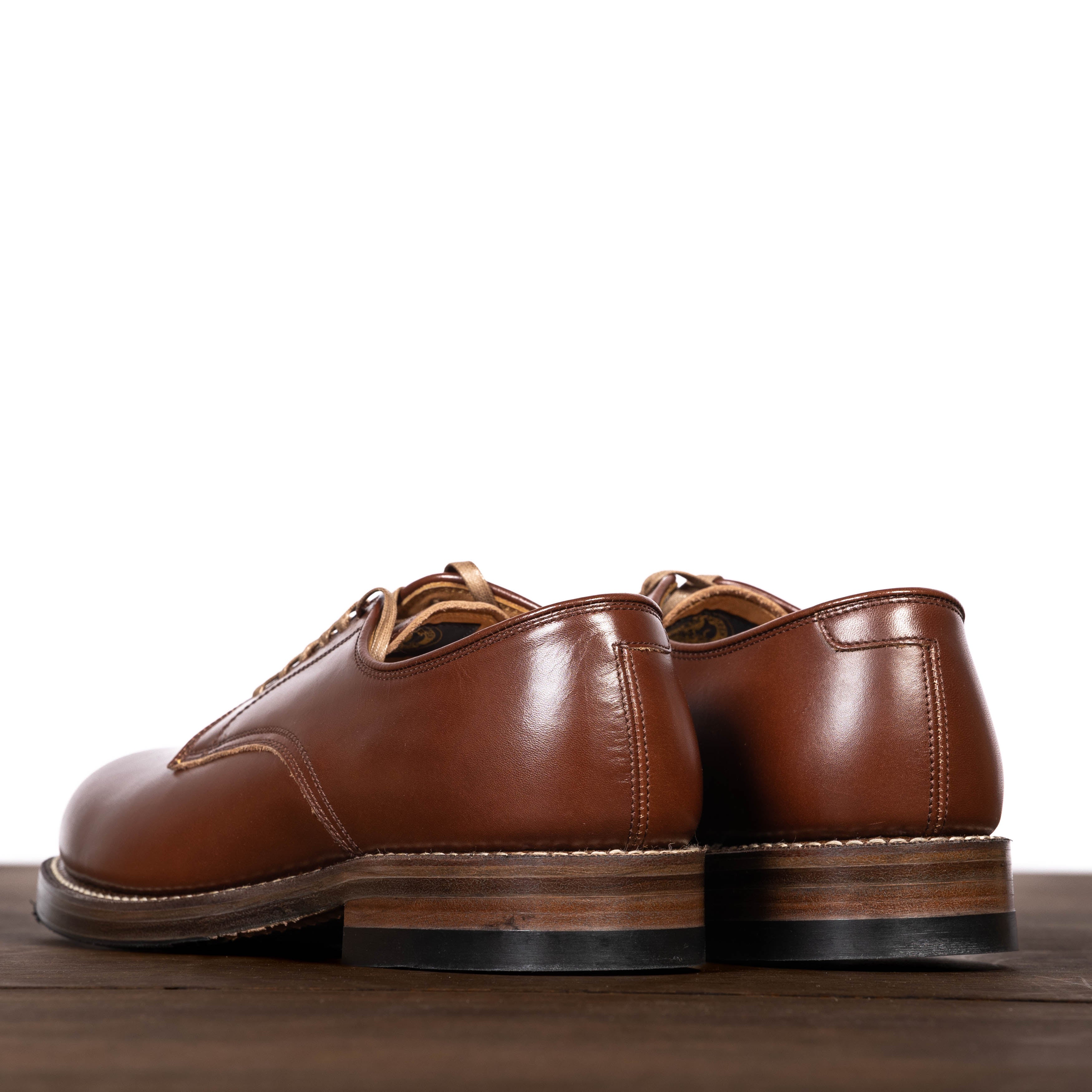 John Lofgren USN Low Quarter Shoes - Russet Brown Calfskin - Standard & Strange