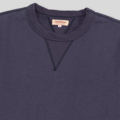 The Real McCoy's Loopwheel Crewneck Sweatshirt - Navy - Standard & Strange