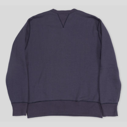 The Real McCoy's Loopwheel Crewneck Sweatshirt - Navy - Standard & Strange