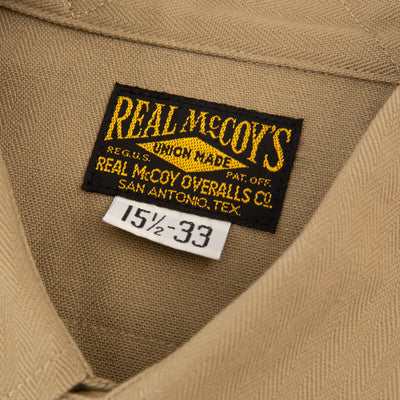 The Real McCoy's M-38 Khaki Shirt - Standard & Strange
