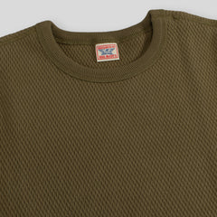 The Real McCoy's Military Thermal Shirt - Olive - Standard & Strange