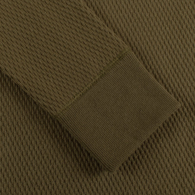 The Real McCoy's Military Thermal Shirt - Olive - Standard & Strange