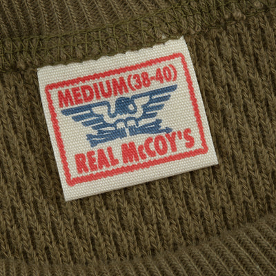 The Real McCoy's Military Thermal Shirt - Olive - Standard & Strange