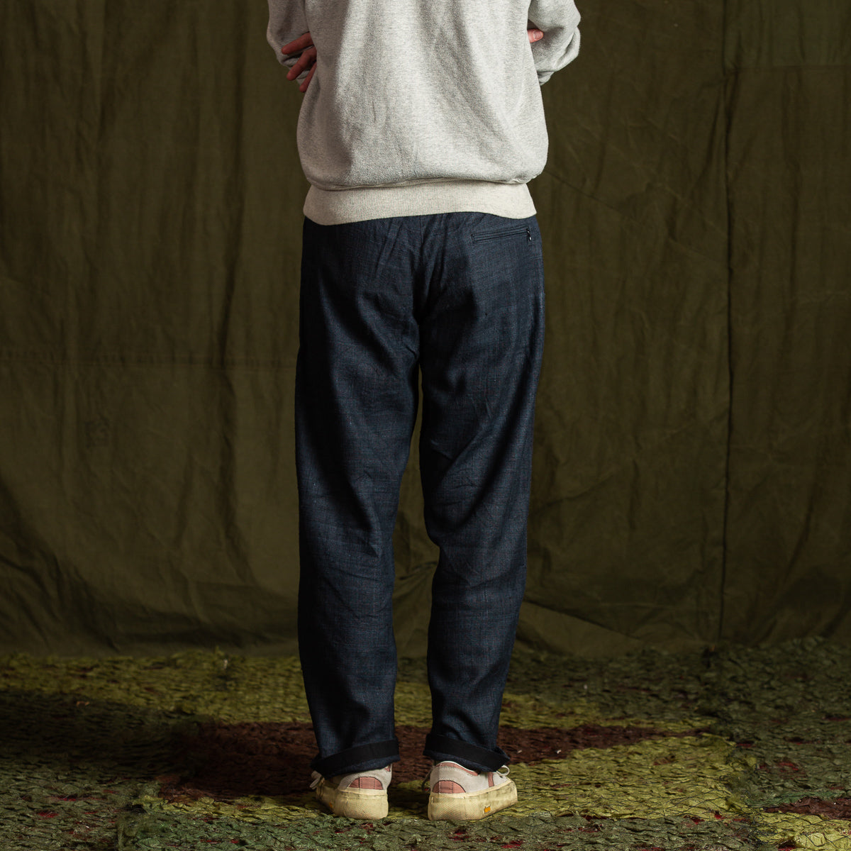 MotivMfg Dinner Track Pants - Midnight Tussah Silk Broadcloth - Standard & Strange