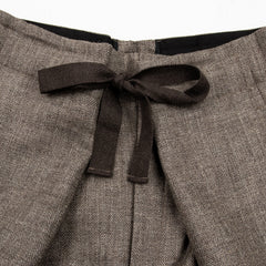 MotivMfg Free Pleat Trousers - Marling & Evans Worsted Natural Wool/Dk. Natural - Standard & Strange