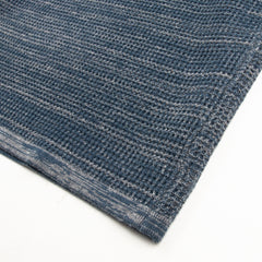 MotivMfg Micro Waffle Thermal Knit - Smokey Blue Wool Linen Cotton Micro Waffle Knit - Standard & Strange