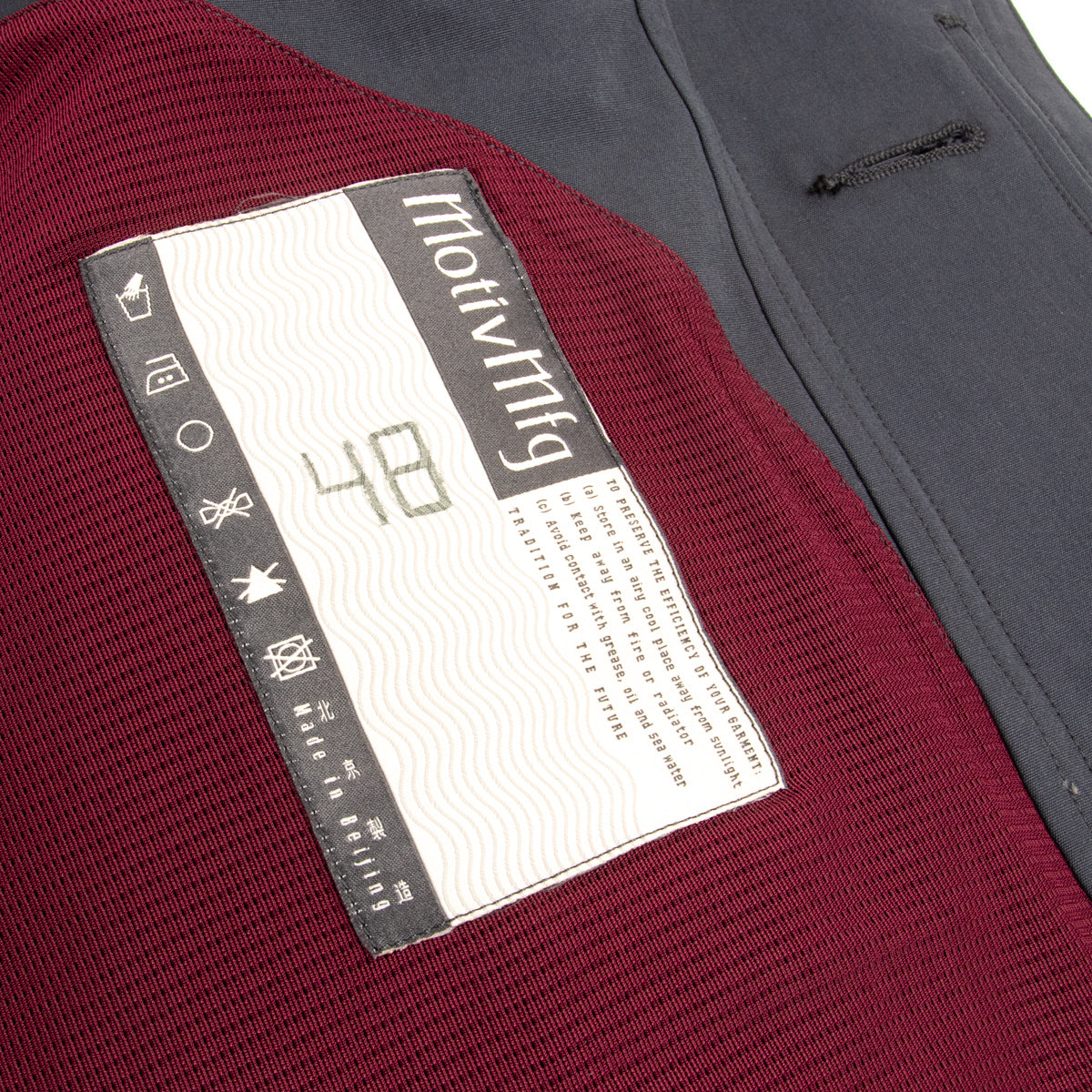 MotivMfg Opera Raglan Coat - Optim Technology Wool/Steel - Standard & Strange