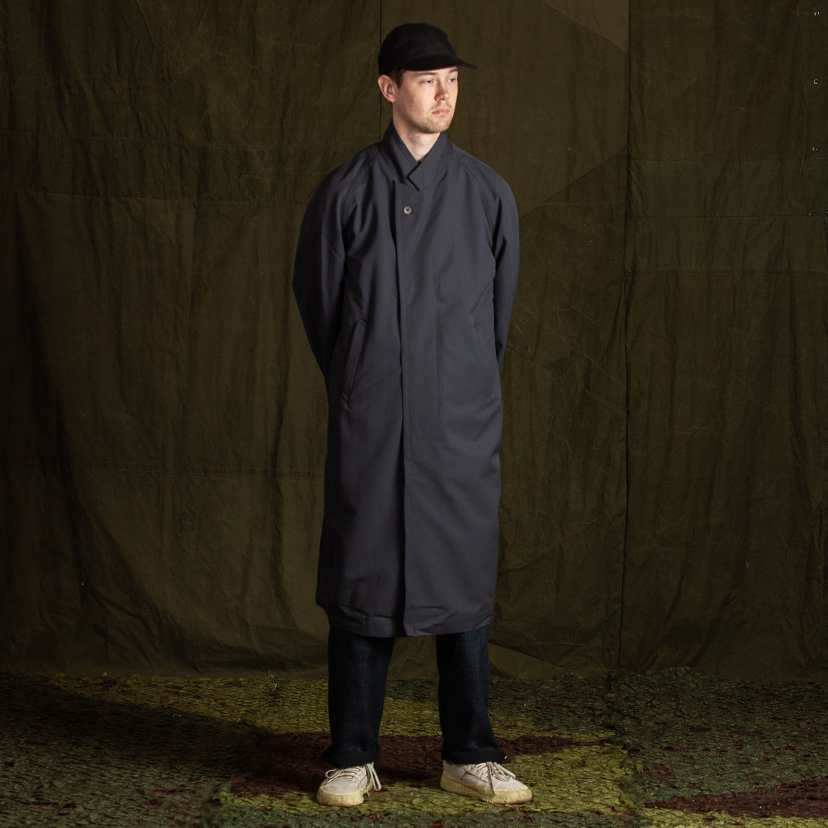 Opera Raglan Coat - Optim Technology Wool/Steel