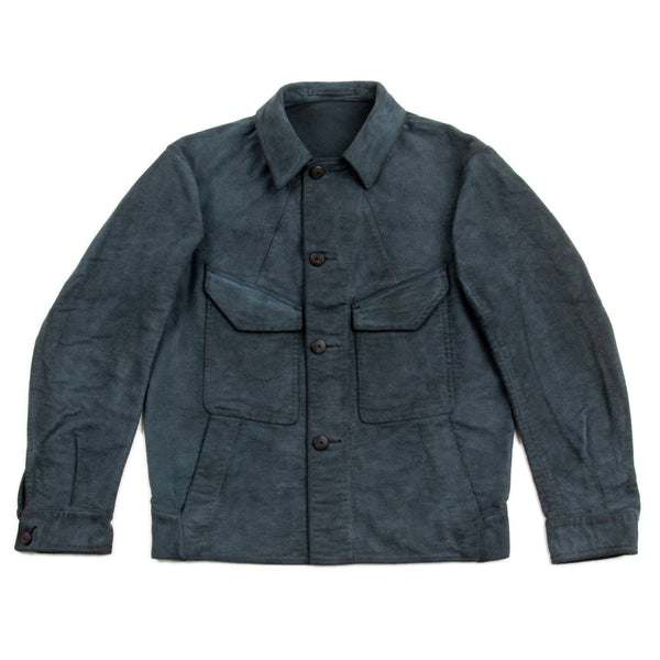 MotivMfg Rapide Jacket - Sea Overdyed Brisbane Moss Moleskin - Standard & Strange