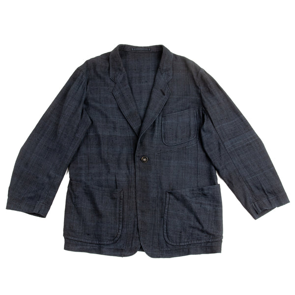 MotivMfg Relaxed Zoot Jacket - Midnight Tussah Silk Broadcloth