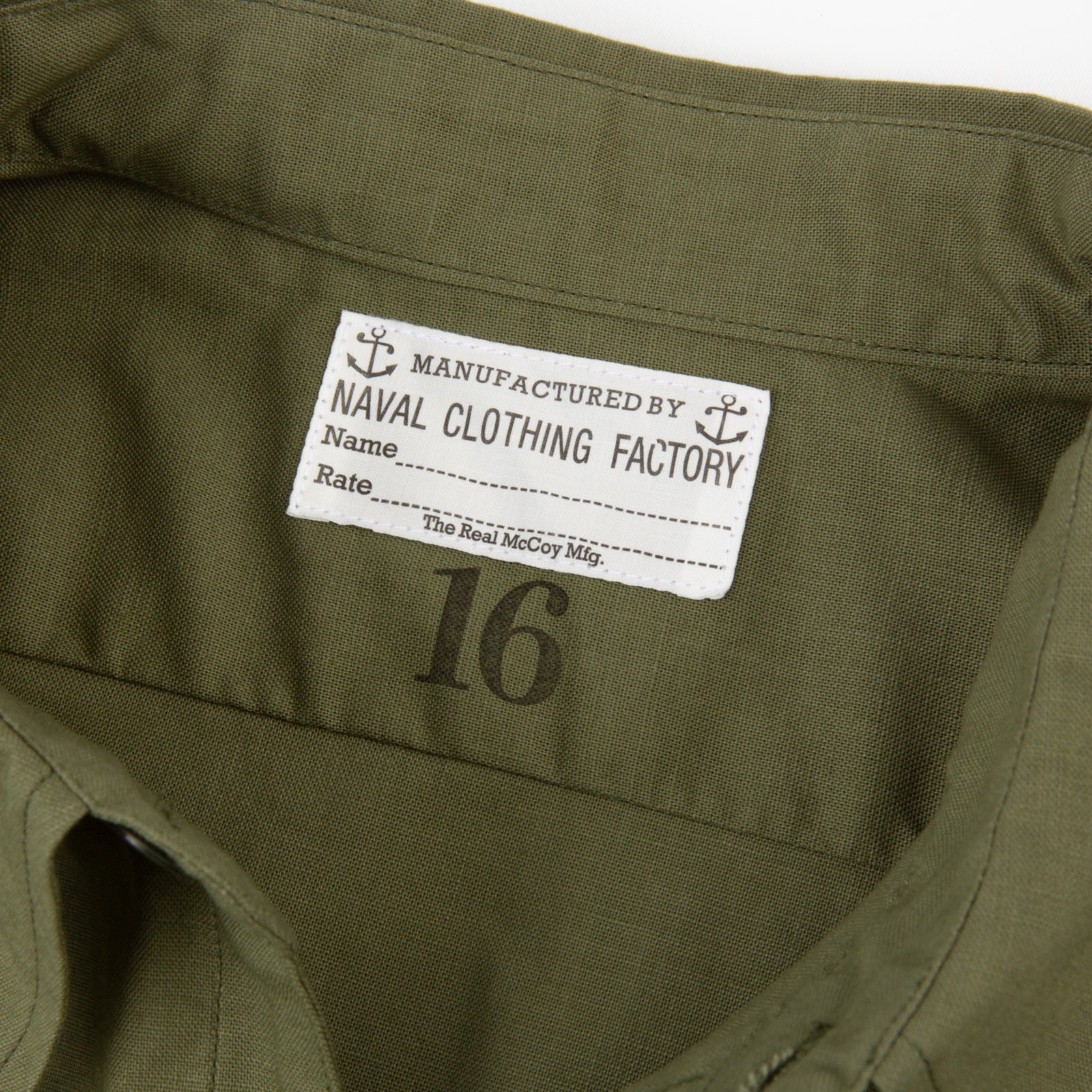 The Real McCoy's N-3 Utility Shirt L/S - Standard & Strange