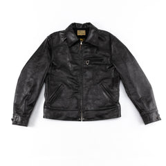 The Real McCoy's Nelson 30s Sports Jacket - Black Horsehide – Standard ...