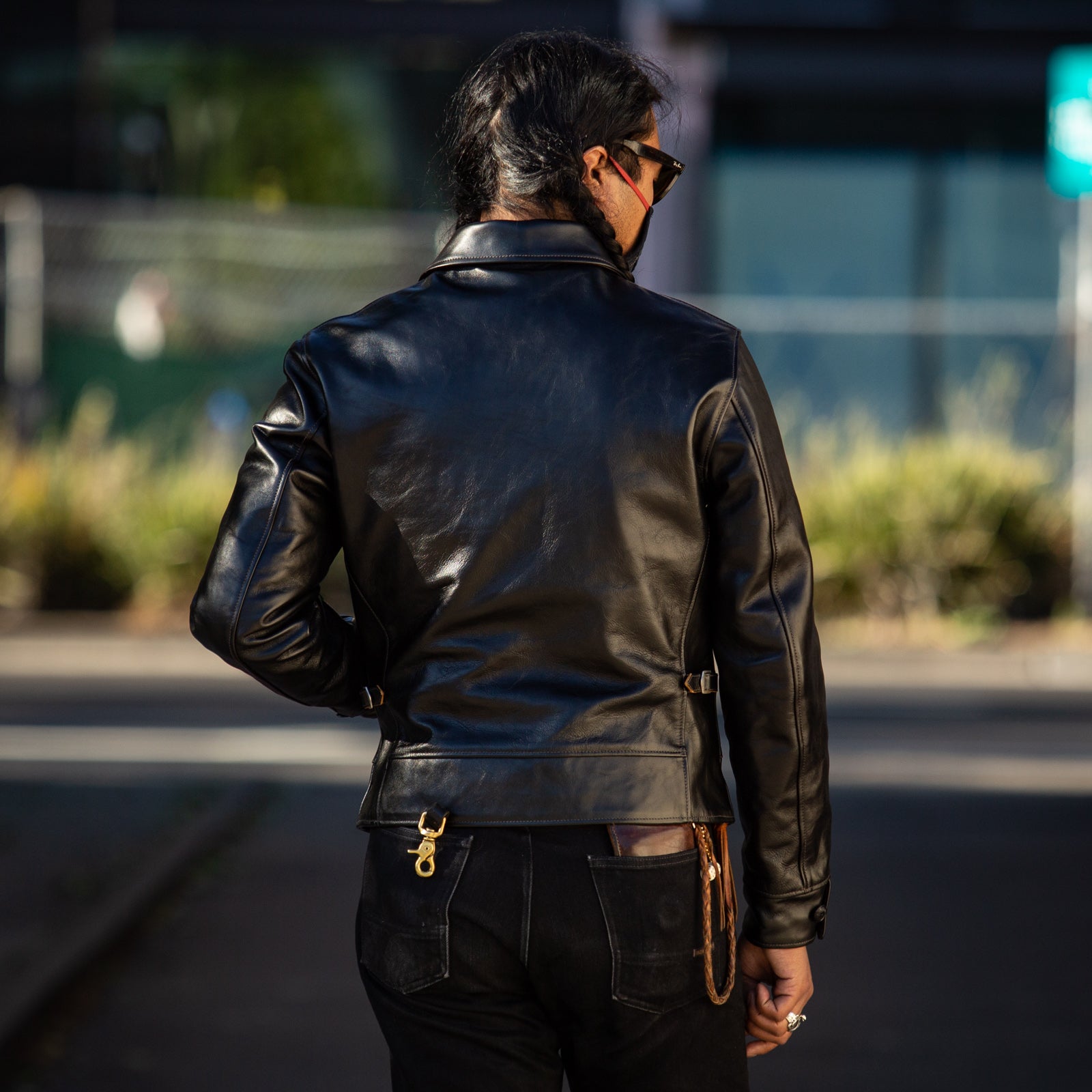 The Real McCoy's Nelson 30s Sports Jacket - Black Horsehide